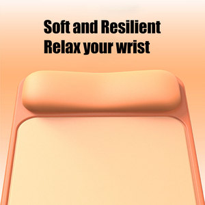 Customizable Colorful Non-Slip PU Base Silicone Rectangular Ergonomic Mousepad Mouse <b>Keyboard</b> Wrist Rest Support Set for Office - Product Image 4