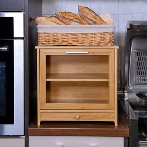 Boîte à pain en bambou personnalisée, stockage écologique en bois naturel sans BPA pour les aliments, <span class=keywords><strong>casse</strong></span>-<span class=keywords><strong>noisette</strong></span> flexible, conception décorative de vacances - Product Image 4