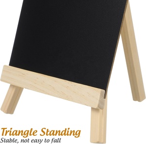 <span class=keywords><strong>Pizarra</strong></span> de Mesa de Madera Mini Personalizada con Logotipo, con Soporte de Trípode para Letrero de <span class=keywords><strong>Pizarra</strong></span> de Escritorio - Product Image 5
