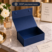 Boîtes rigides de luxe personnalisées, pliables, avec couvercle, emballage couleur sur mesure, aimant de réfrigérateur pour parfum, boîte cadeau magnétique XXL en carton
