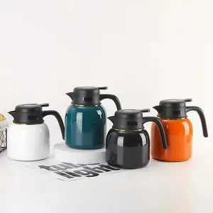 定制316不锈钢绝缘咖啡壶双壁真空保温壶茶壶，带浸泡器/过滤器