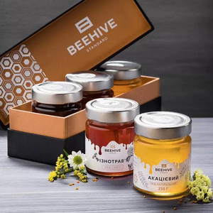 50ml 100ml 150ml 200ml 250ml 350ml Food Grade Transparent Round Honey Bottle <strong>Small</strong> Glass <strong>Jars</strong> with Lids - Product Image 3