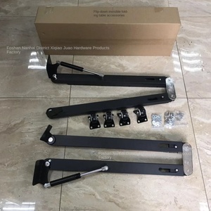 เฟอร์นิเจอร์บ้านทันสมัยโต๊ะพับได้อุปกรณ์ฮาร์ดแวร์โต๊ะพับเก็บได้โต๊ะด้านบนเตียงที่มองไม่เห็นอุปกรณ์ฮาร์ดแวร์แผงโลหะไม้ - Product Image 4