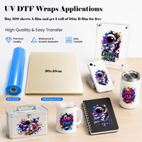 Imprimante UV DTF tout-en-un CMYKW Vernis numérique A3 avec double tête d'impression XP600 Imprimante à plat 3355
