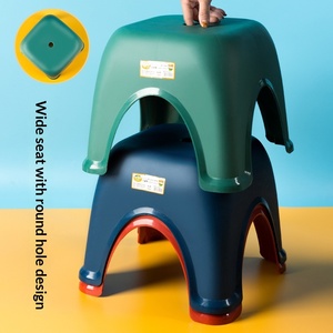 Plastic Small Stool Household Thickened Adult Kids Chair Anti Slip Bath Shower Stool For Bathroom And Toilet - Product Image 4