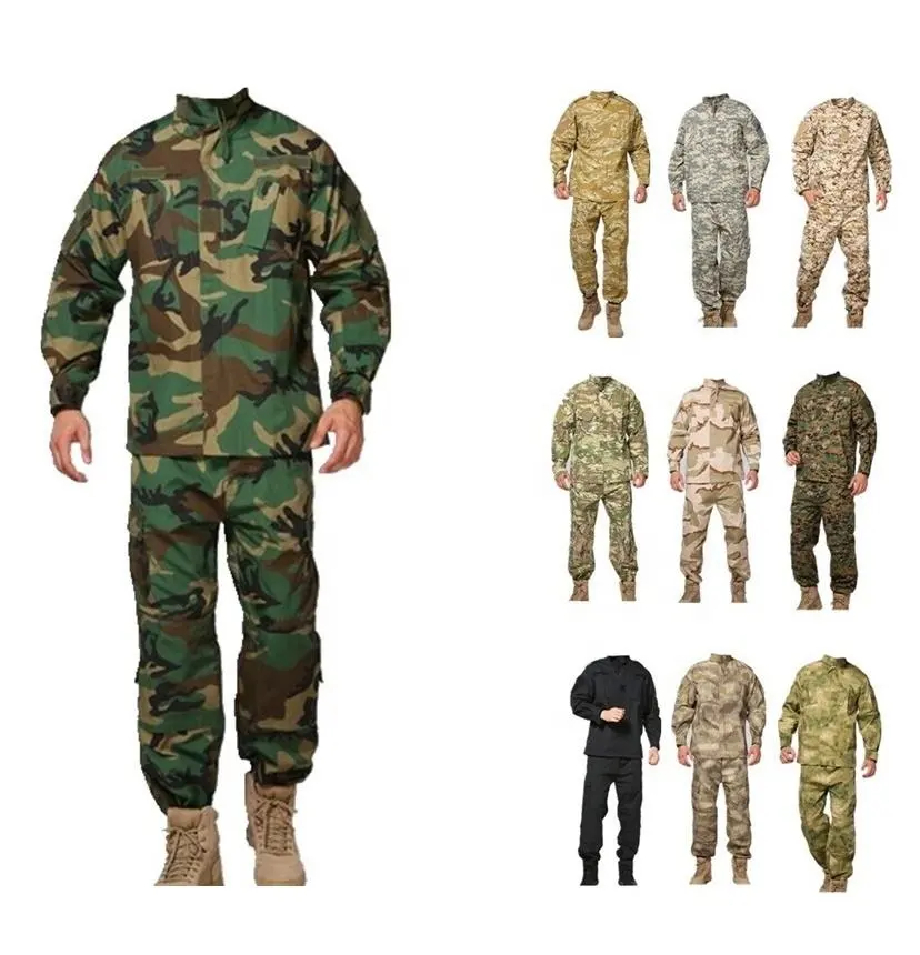 Clothing manufacturers security guard multi colors camouflage tactical ACU uniform