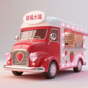高容量商用饮料卡车可定制移动焦糖玛奇朵咖啡车棕色天篷休闲食品薯片食品 - Product Image 5