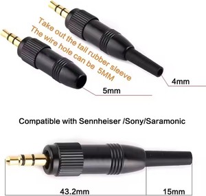 Đầu nối giắc cắm âm thanh nổi <span class=keywords><strong>3.5mm</strong></span>, đầu nối Giắc âm thanh mạ vàng <span class=keywords><strong>3.5mm</strong></span> cho micrô - Product Image 4