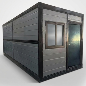 <span class=keywords><strong>Maison</strong></span> préfabriquée pliable en gros, bureau conteneur plat de 20 pieds, isolé en acier, personnalisé OEM ODM, installation rapide - Product Image 1