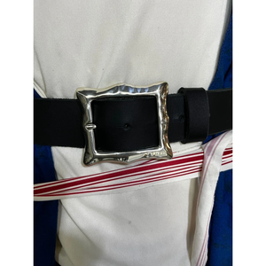 Cintura martellata in pelle da 1.5 pollici - Product Image 1