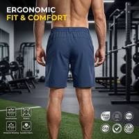 Saiki - Pantalones Cortos Deportivos Transpirables de Secado Rápido Personalizados de Fábrica al por Mayor, Pantalones Cortos Deportivos para Hombre con Cintura Elástica para Gimnasio, Entrenamiento y Ejercicio