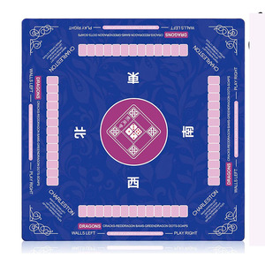 Chơi game Mat cho Poker thẻ domino board & gạch trò chơi có thể gập lại vuông mahjong Playmat Neoprene mahjong bảng mat với quy tắc - Product Image 1