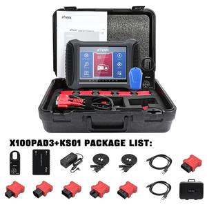 Lecteur de code professionnel pour tablette XTOOL X100 PAD3/PAD <span class=keywords><strong>Elite</strong></span> 12V avec garantie d'un an pour voitures, compatible KC501 OLIVER, noir/gris - Product Image 4