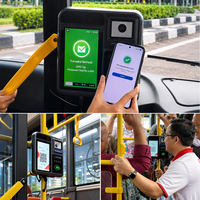 Solution de paiement et de contrôle des billets RFID Mifare Android pour fournisseurs de services de validation de billets de transport touristique P18-Q