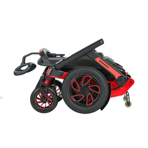<span class=keywords><strong>Fauteuil</strong></span> <span class=keywords><strong>roulant</strong></span> électrique pliable léger en alliage d'aluminium de couleur orange pour personnes handicapées et personnes âgées, batterie au lithium 10/20AH - Product Image 6