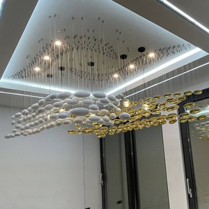 Personalizzabile di lusso nordico Design moderno LED <span class=keywords><strong>lampadario</strong></span> luce <span class=keywords><strong>per</strong></span> alberghi ristoranti sale banchetto soggiorno arredamento - Product Image 4