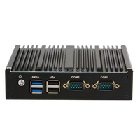 Mini PC Industrial Sin Ventilador a Precio Económico con Win 10 11 Server Linux Integrado Router 2 LAN Doble X86 Celeron N2840 J1900 J4125