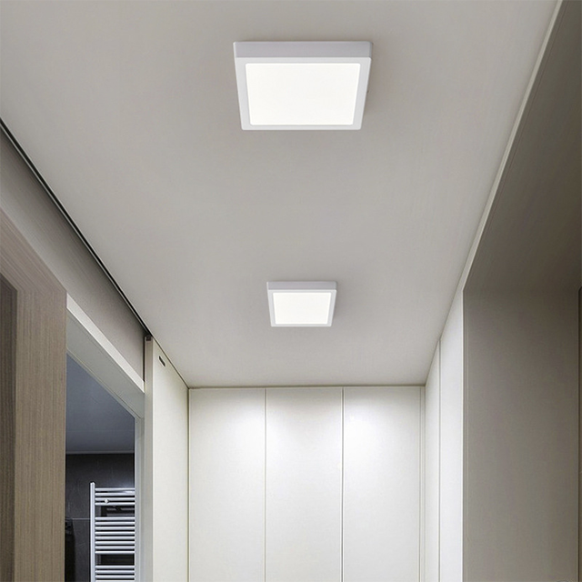 New Product High Brightness 16w 22w Ultra Thin Surface Mounted Square DOB Led Ceiling Panel Light