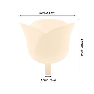 BPA <b>Free</b> Rose Shape Eco-Friendly Silicone Funnel Dishwasher Safe Light <b>Weight</b> Portable Food Grade Liquid Pouring Utensil Kitchen - Product Image 2