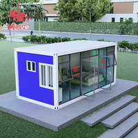 Maison préfabriquée moderne en conteneur de 20 pieds et 40 pieds pour la conception de maisons, café modulaire et hôtel, appartement en kit à une pièce