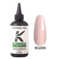 KODIES-Vernis à ongles gel 200ml à base de caoutchouc, recharge de vernis gel HEMA gratuit, vente en gros de couches de base pour les studios d'ongles, fournitures de manucure