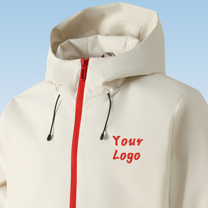 Unisex Waterproof With Stand Collar And Zipper Design Custom Logo Mens Polyester Sports <b>Coat</b> For Spring Autumn - Product Image 3