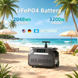 US Spot MPPT remote control Home Backup Emergency Power <b>Solar</b> <b>Generator</b> 3200w 2048wh 1.5hrs fast charge portable power station - Product Image 1
