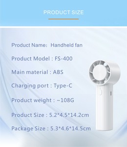 Ventilador de mano portátil, ajustable, ligero, silencioso, mini, ideal para deportes al aire libre, conciertos, regalo de verano, venta al por mayor de fábrica. - Product Image 5