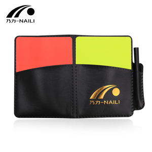 Kit d'Arbitre de Match de Football d'Usine avec Carnet d'Enregistrement de Cartons Rouges et Jaunes Extra Épais, pour l'Entraînement, et Crayon dans son Étui - Product Image 4