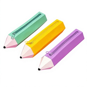 กล่องใส่ดินสอซิลิโคนกันน้ำหลากสีสำหรับอุปกรณ์เครื่องเขียนขายส่ง - Product Image 1