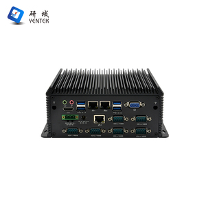 6 <span class=keywords><strong>PC</strong></span> Industriels Embarqués Sans Ventilateur en Stock avec 6 Ports RS232/485 DB9 COM, Processeur Intel I7 7ème Génération, 2 DDR4, Win10/Linux/Ubuntu, MSATA, VGA, HD, 2 LAN, GPIO - Product Image 3
