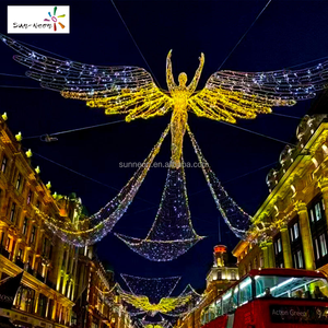 Lumière LED ange pour Noël, Diwali, Halloween, décoration extérieure, lumière ange 3D - Product Image 6