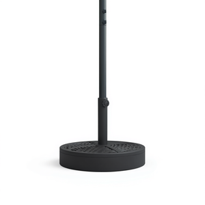 Base per Ombrellone da Patio in Ferro, 25 kg, Rotonda, Nera, Resistente, Arredamento Minimalista da Esterno - Product Image 1