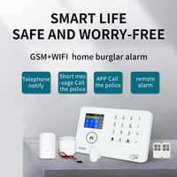 Smart Life Tuya IOS Android App WIFI GSM Système d'alarme de sécurité à domicile sans fil avec clavier tactile Kit d'alarme antivol intelligent