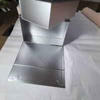 Cajas de Embalaje Plateadas RTS, Caja de Papel Rígido Blanco, Plegable, con Cierre Magnético, Caja de Regalo