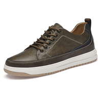 Rehaussement chaussures pour hommes semelle intérieure 6cm talons concepteur confortable de haute qualité en cuir véritable chaussures décontractées hommes ascenseur baskets
