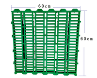 Plancher en plastique épaissi à lattes pour moutons, tapis de couchage en plastique pour chèvres, panneau durable antidérapant pour la circulation des excréments, équipement d'élevage.