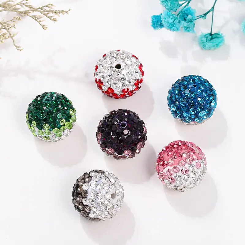 Nouveau gros beaucoup de couleurs rondes strass boule taille 16mm bijoux perles en vrac pour la fabrication de bijoux à bricoler soi-même