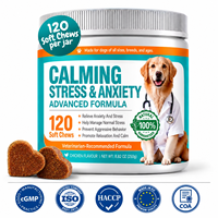 Friandises à Mâcher Apaisantes Marque Blanche pour Chiens Saveur Poulet L-Théanine Tryptophane Équilibre Émotionnel Relaxation Complément Alimentaire pour