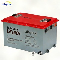 Batterie marine LiFePO4 à décharge profonde 36V 200AH Grade A Usine OEM 6K Cycles BMS intelligent RS485 Terminal M8 CE RoHS IP67 OEM ODM