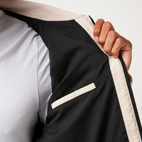 Veste coupe-vent de golf pour homme, personnalisée, hiver, col montant, broderie, logo, athlétique, extérieur, extensible dans quatre directions