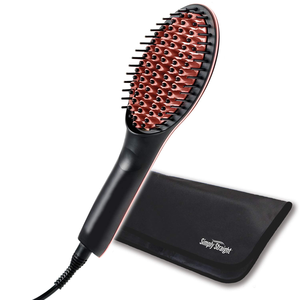 Cepillo Alisador de Cabello Eléctrico con Calentamiento PTC de Alta Calidad, Peine Alisador Anti-Quemaduras para Uso Doméstico - Product Image 1