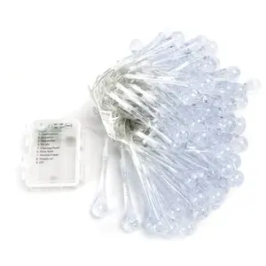 ไฟประดับ LED รูปทรงหยดน้ำ 10 เมตร ใช้แบตเตอรี่ 3AA สี RGBY เหมาะสำหรับตกแต่งงานเทศกาลและสร้างบรรยากาศ - Product Image 3