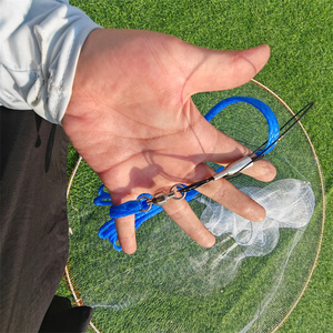 Cua cá tôm multifilament <span class=keywords><strong>PP</strong></span> PA Hoop Net đôi & nút duy nhất câu cá bẫy Net - Product Image 2