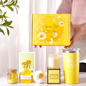 Exquisite Luxury Spa <b>Gift</b> Basket for Her - Includes Tumbler, Candle, Bath Bomb, Soap, and Salts - Perfect Self-Care <b>Gift</b> Box - Product Image 2