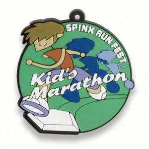 Customised Soft Pvc Silicone Rubber <b>Kids</b> Running Race Sport Medal - Product Image 4
