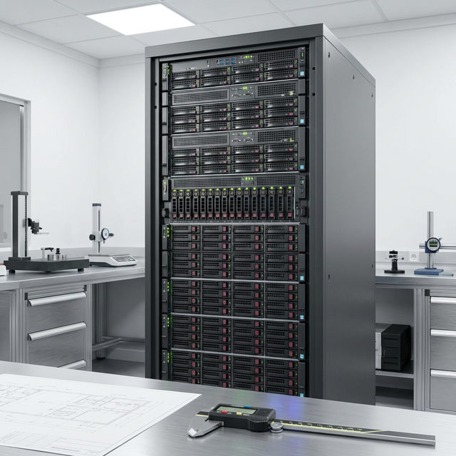 Data Center Server Rack Open Frame Enclosed Metal Cabinet for IT Equipment Housing