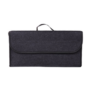 Car Trunk Organizer 50x24x17cm Magnetic Folding Storage Bag For Travel Supplies Felt Material - Product Image 2