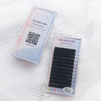 Extensions de cils en éventail à floraison automatique automatique avec logo personnalisé Faux cils faciles à faire pour votre marque