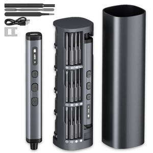 Nouvelle perceuse compacte carrée transfrontalière 200 tr/min 0,4 Nm de couple pour téléphone/ordinateur avec 78 embouts O - Product Image 1